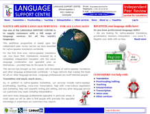 Tablet Screenshot of languagesupportcentre.com